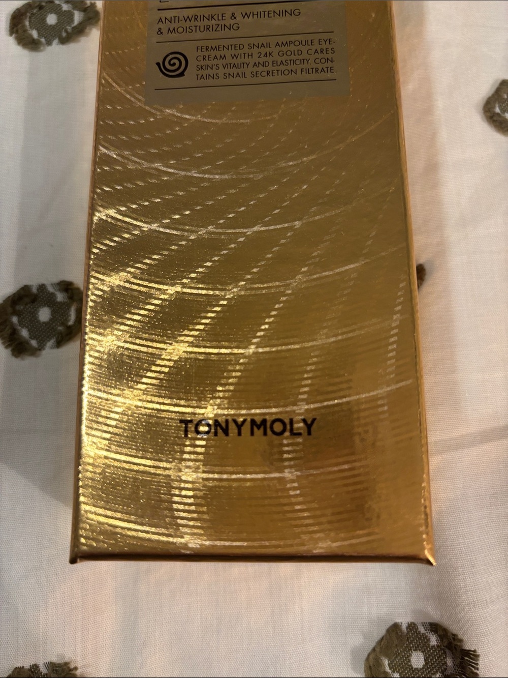 TONYMOLY Intense Care Gold 24K Snail Eye Cream - Gold - Picture 3 of 6